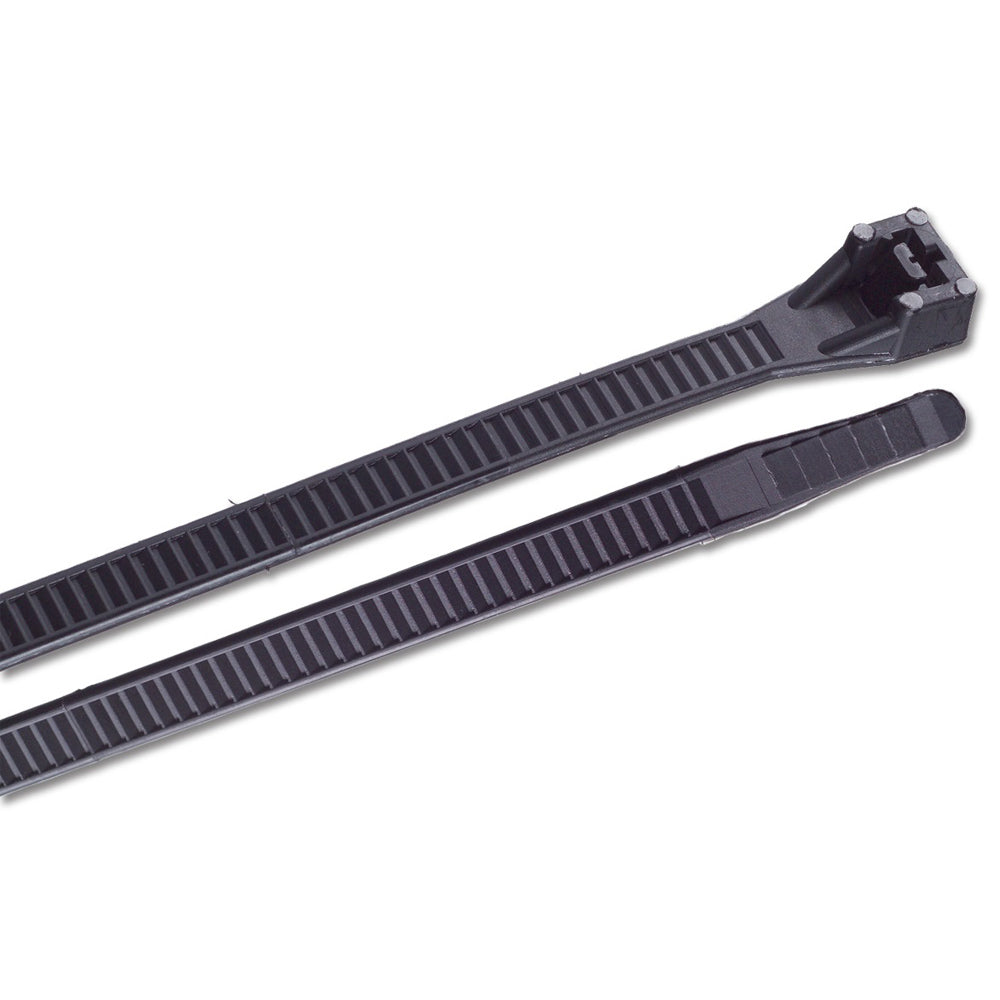 Ancor 15in UV Black Heavy Duty Cable Zip Ties - 25 Pack