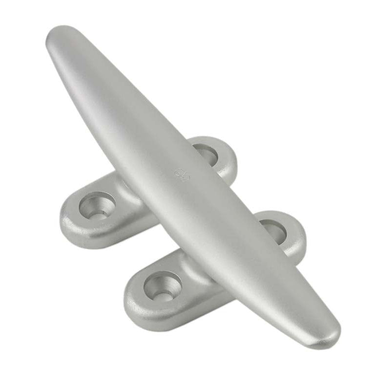 Schaefer Cleat, 4 Hole Deck, 10in (254mm), Silver | SendIt Sailing