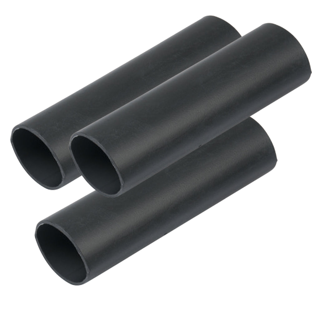 Ancor Heavy Wall Heat Shrink Tubing - 3/4in x 12in - 3-Pack - Black