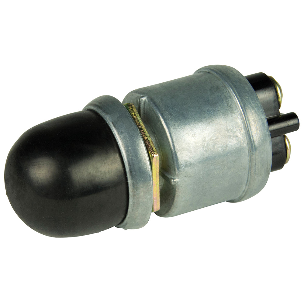 BEP 2-Position SPST Heavy-Duty Push Button Switch with Cover - OF for (ON) - 35 Amp