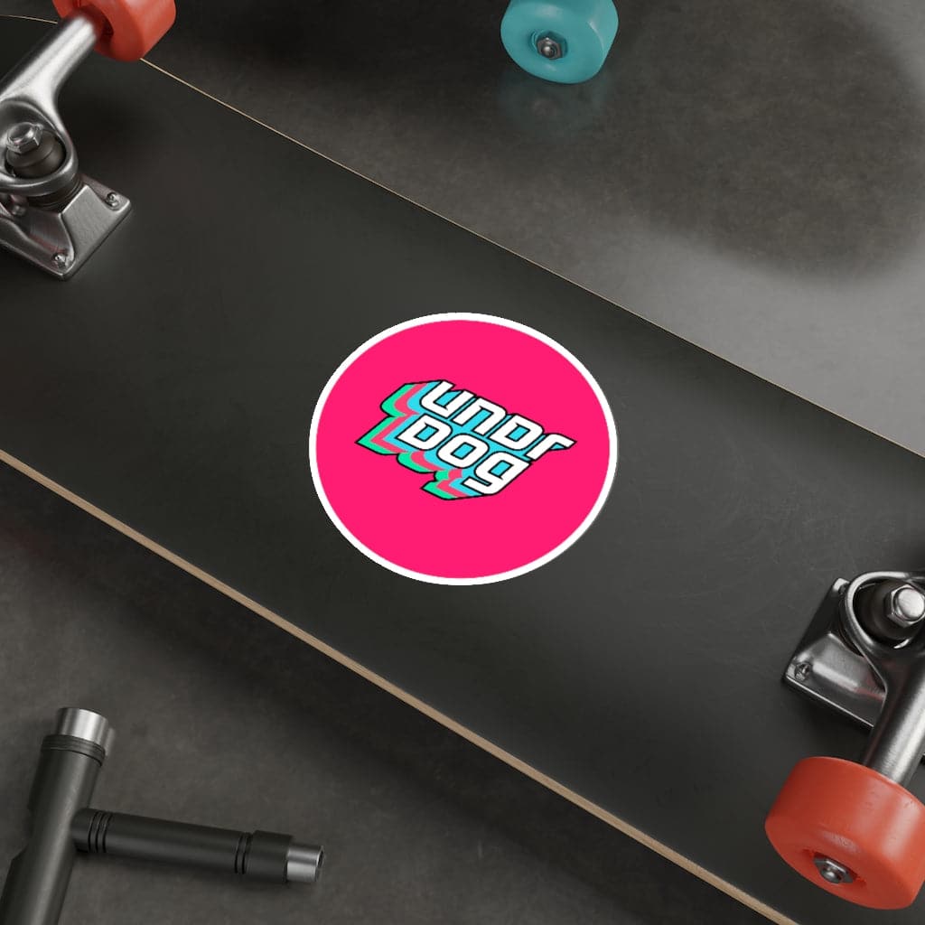 Undrdog Round Die-Cut Sticker