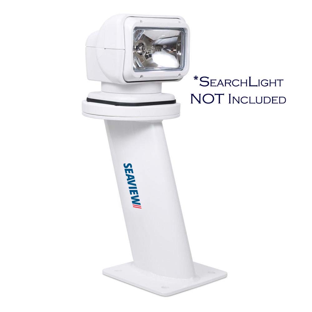 Seaview 12in AFT Leaning Mount for Searchlights & Thermal Cameras with 7in x 7in Base Plate | SendIt Sailing