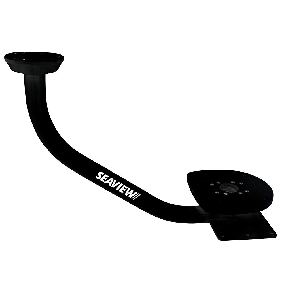 Seaview 28in Pre-Drilled Dual Mount for Open Array Radars Up to 4.5ft - Black - Top Plate Required | SendIt Sailing