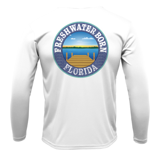 Florida Flag Freshwater Born Boy's Long Sleeve UPF 50+ Dry-Fit Shirt