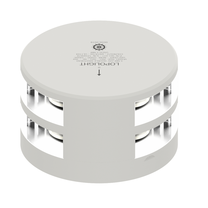 Lopolight 5nm Masthead Double White Ceramic Coated UL | SendIt Sailing