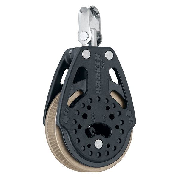 Harken 75mm Ratchet Block Swivel, 1.5x Grip | SendIt Sailing