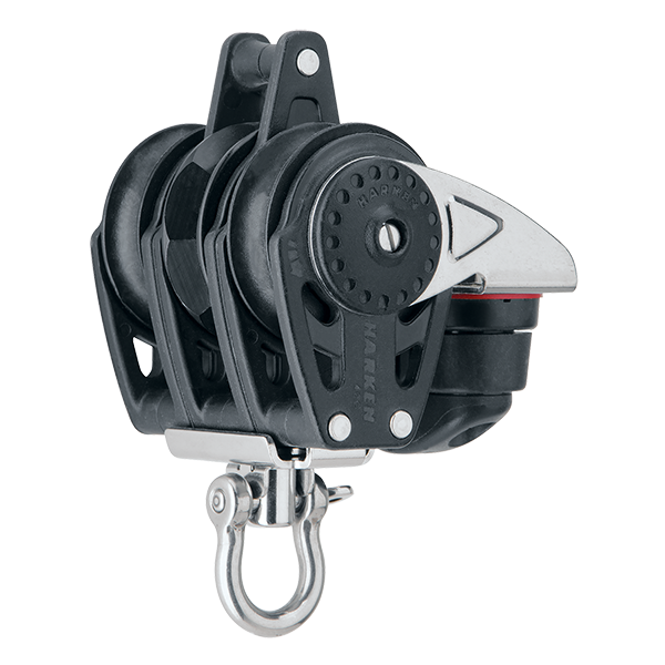 Harken 40mm Triple Ratchet Block Swivel, Becket, Cam Cleat | SendIt Sailing