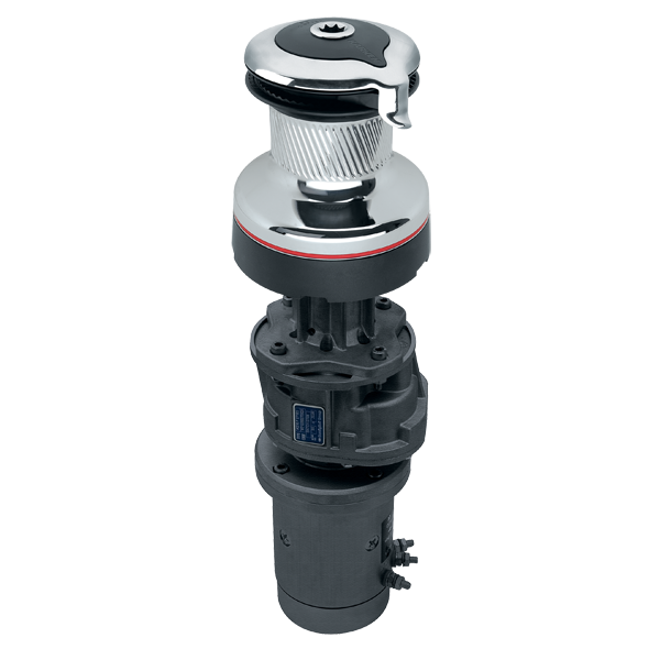 Harken Radial 2 Spd Electric ST Chrome Winch Vertical 12 Volt | SendIt Sailing