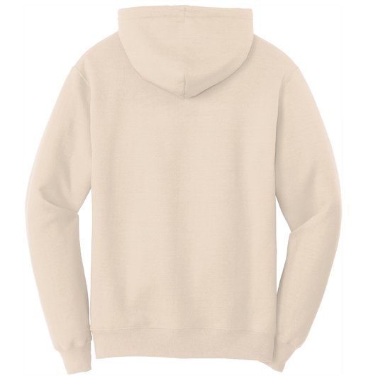 Orange and Blue Cotton Hoodie