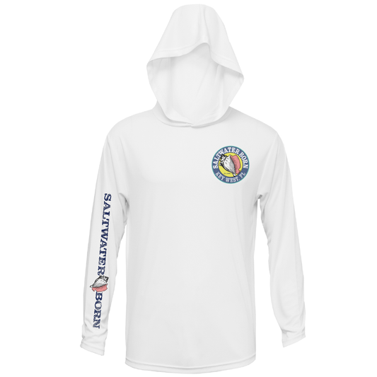 Key West, FL Realistic Turtle Long Sleeve UPF 50+ Dry-Fit Hoodie