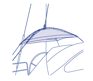 Blue Performance Sun Shade - Large