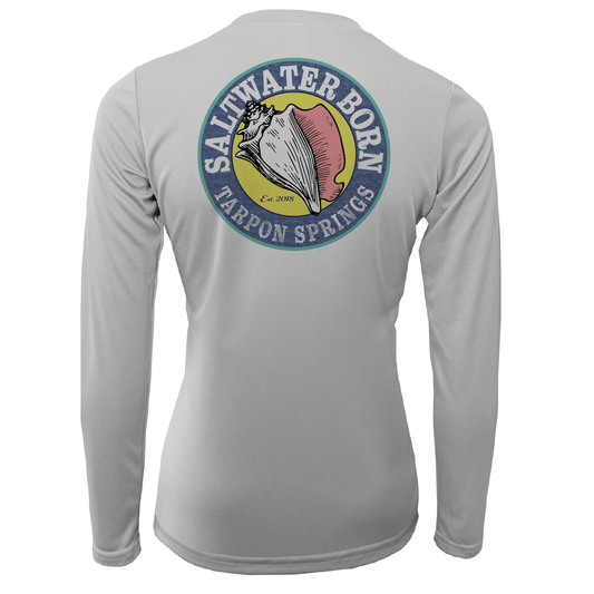 Tarpon Springs, FL "Saltwater Hair Don't Care" Long Sleeve UPF 50+ Dry-Fit Shirt