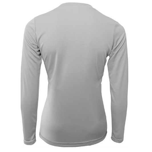 "Life Is Better At The Beach" Turtle Women's Long Sleeve UPF 50+ Dry-Fit Shirt (No Back)