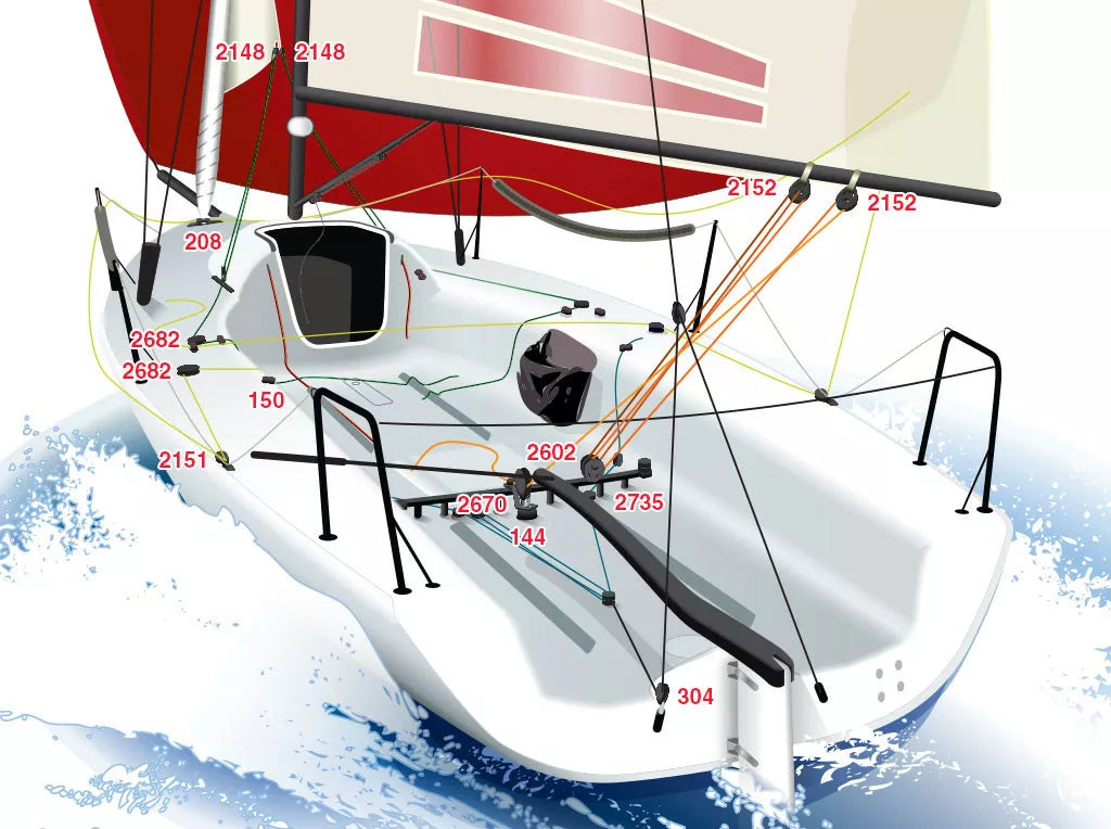 Harken 57mm T2 Soft-Attach Block