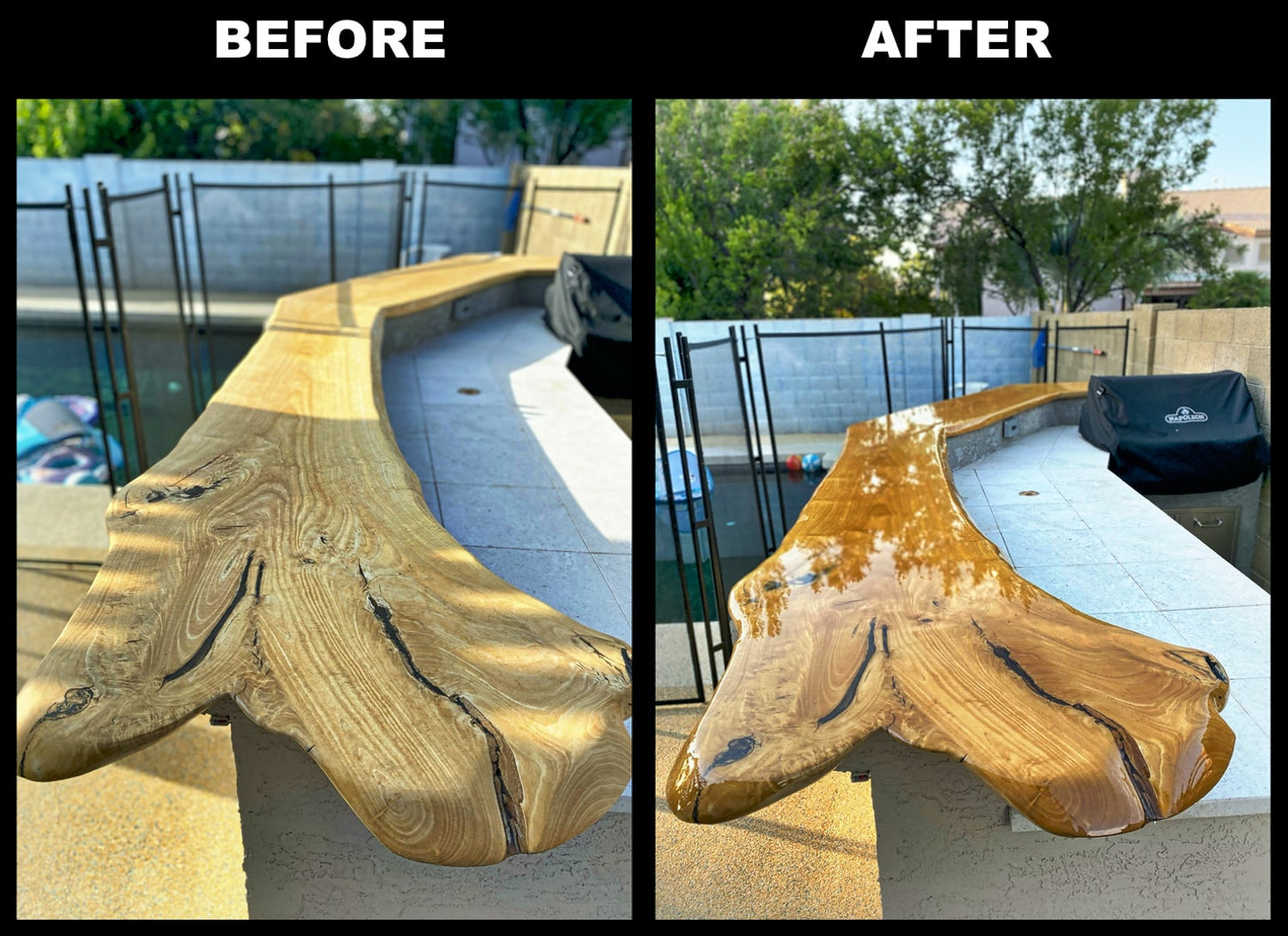 Bar Top and Table Top Clear Epoxy Resin 4 Gallons