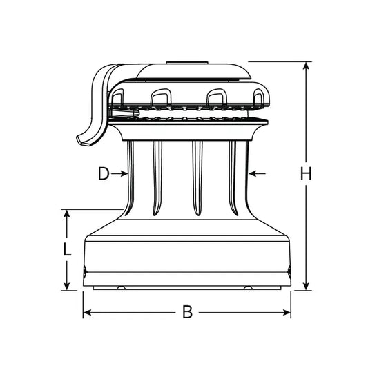 Ronstan 50QT Orbit Winch 3-Speed