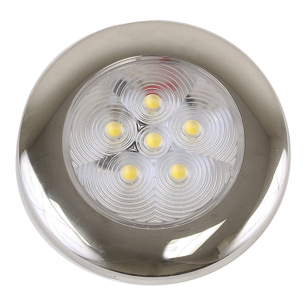 Scandvik B3 Downlight Surface Mount - Cool White - SS Trim - IP67 - 12/24V | SendIt Sailing