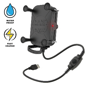 RAM Mount Tough-Charge with X-Grip 15W Waterproof Wireless Charging Holder | SendIt Sailing