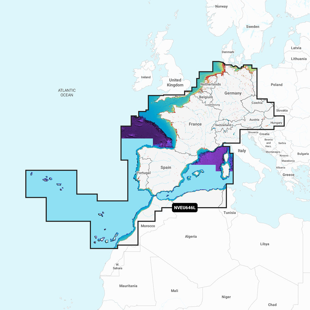 Garmin Navionics Vision+ NVEU646L Europe, Central and West | SendIt Sailing