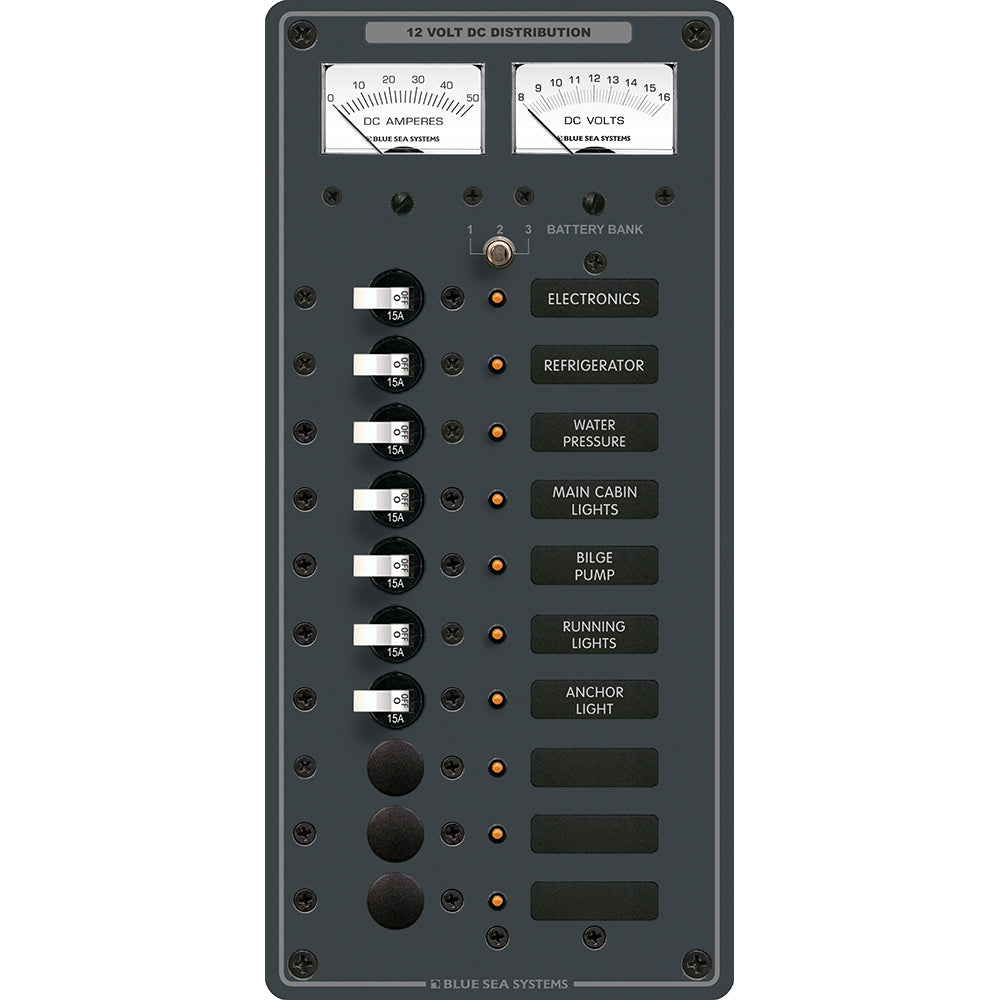 Blue Sea 8082 DC 10 Position Toggle Branch Circuit Breaker Panel | SendIt Sailing