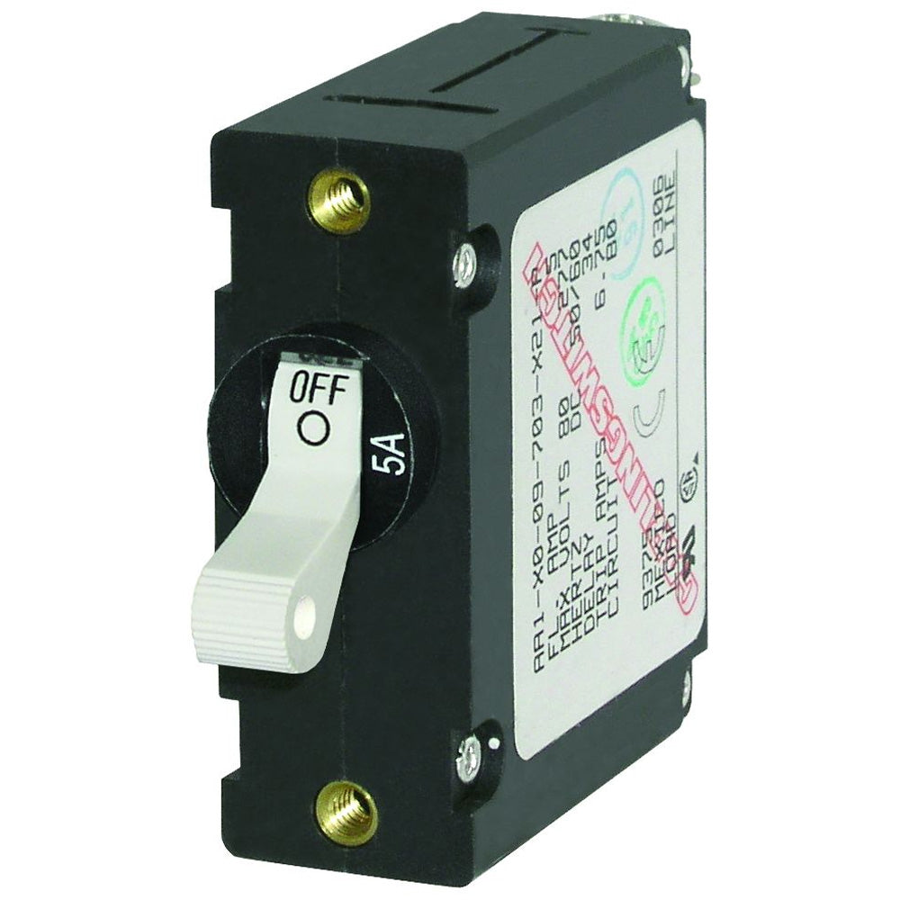 Blue Sea 7202 AC/DC Single Pole Magnetic World Circuit Breaker - 5AMP | SendIt Sailing
