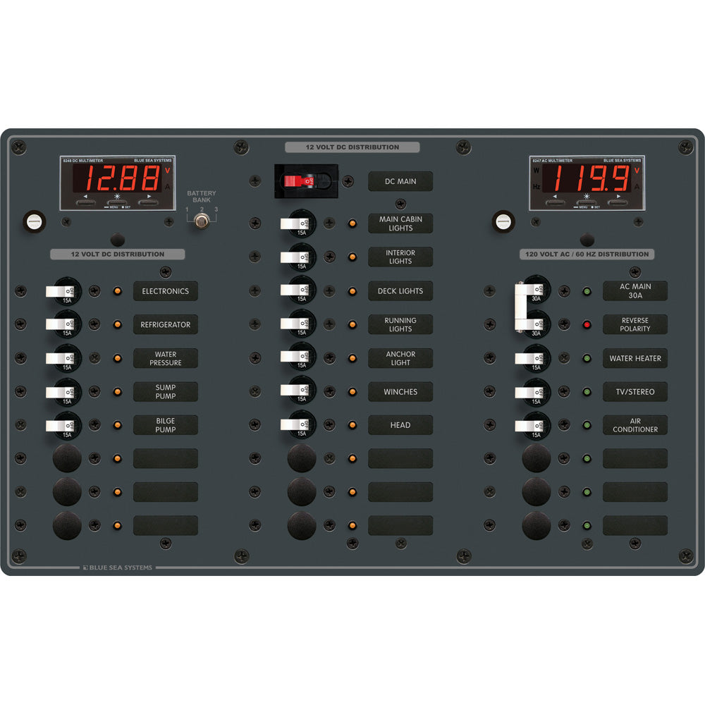 Blue Sea 8408 AC Main + 6 Positions / DC Main + 18 Positions | SendIt Sailing