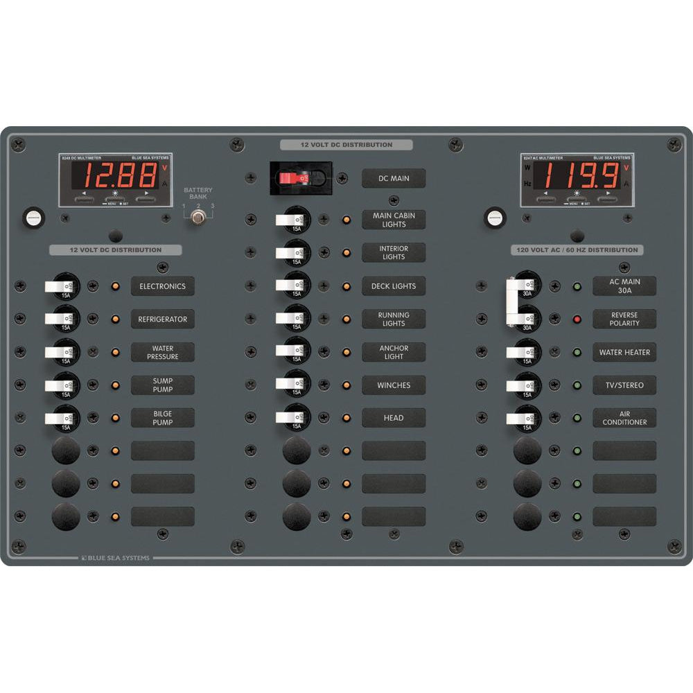 Blue Sea 8508 AC Main + 6 Positions / DC Main + 18 Positions | SendIt Sailing