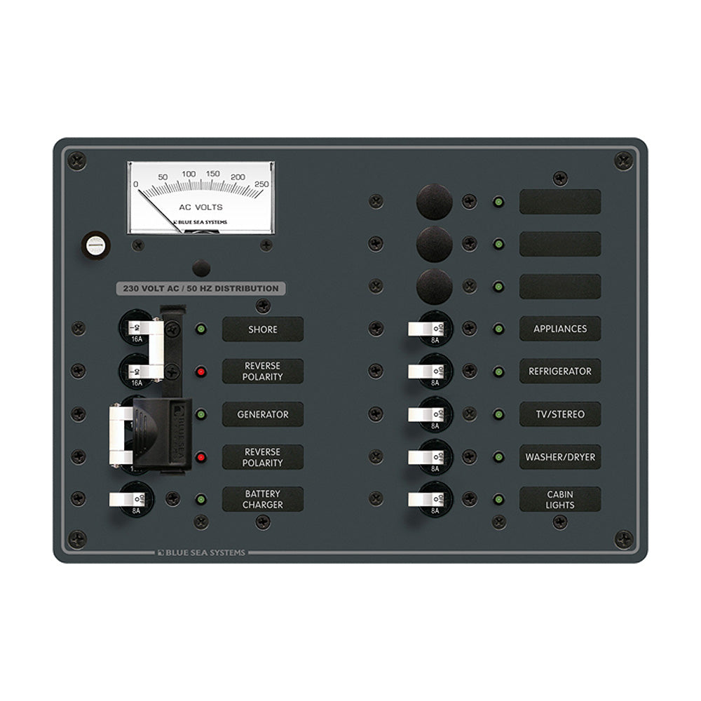 Blue Sea 8562 AC Toggle Source Selector (230V) - 2 Sources + 9 Positions | SendIt Sailing