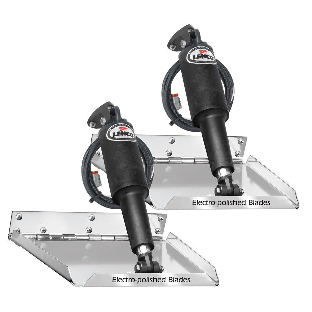 Lenco 12in x 12in Standard Performance Trim Tab Kit without Switch Kit 12V | SendIt Sailing