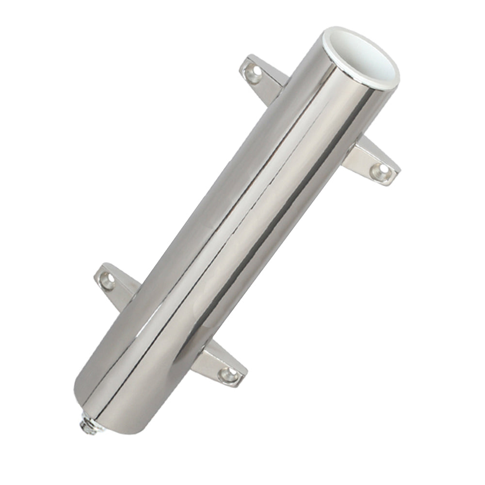Lee's Stainless Steel Heavy Duty Bulkhead Mount with Swivel Base - Extra Long 2.25in OD X 14.5in Tube | SendIt Sailing