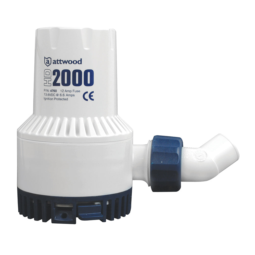 Attwood Heavy-Duty Bilge Pump 2000 Series - 12V - 2000 GPH | SendIt Sailing