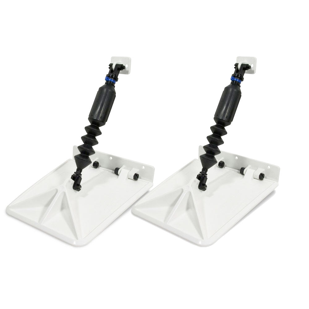 Nauticus Smart Tabs SX 9.5” x 10” - for 18-20ft Boat with 150 - 240HP - White | SendIt Sailing