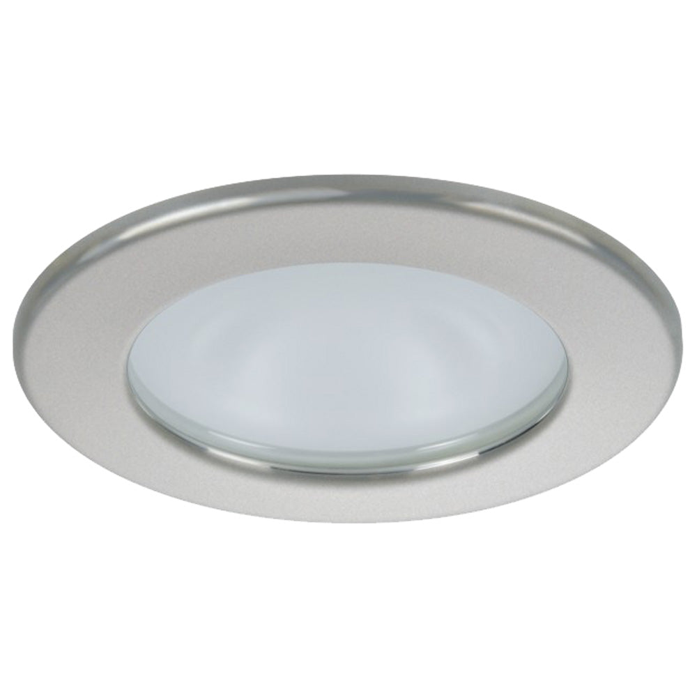 Quick Kai XP Downlight LED - 6W, IP66, Screw Mounted - Round Satin Bezel, Round Warm White Light | SendIt Sailing