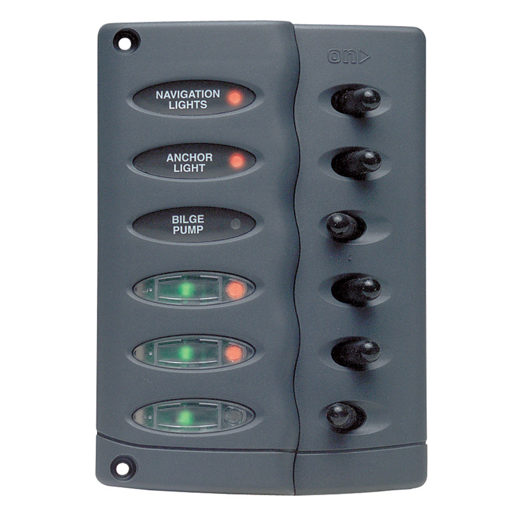 BEP Contour Switch Panel - Waterproof 6 Way | SendIt Sailing