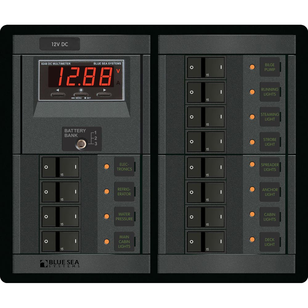 Blue Sea 1217 12V DC 12 Position with Digital Meter | SendIt Sailing