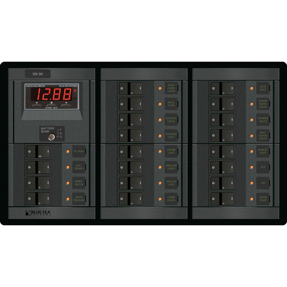 Blue Sea 1221 12V DC Main + 19 Positions with Digital Meter | SendIt Sailing
