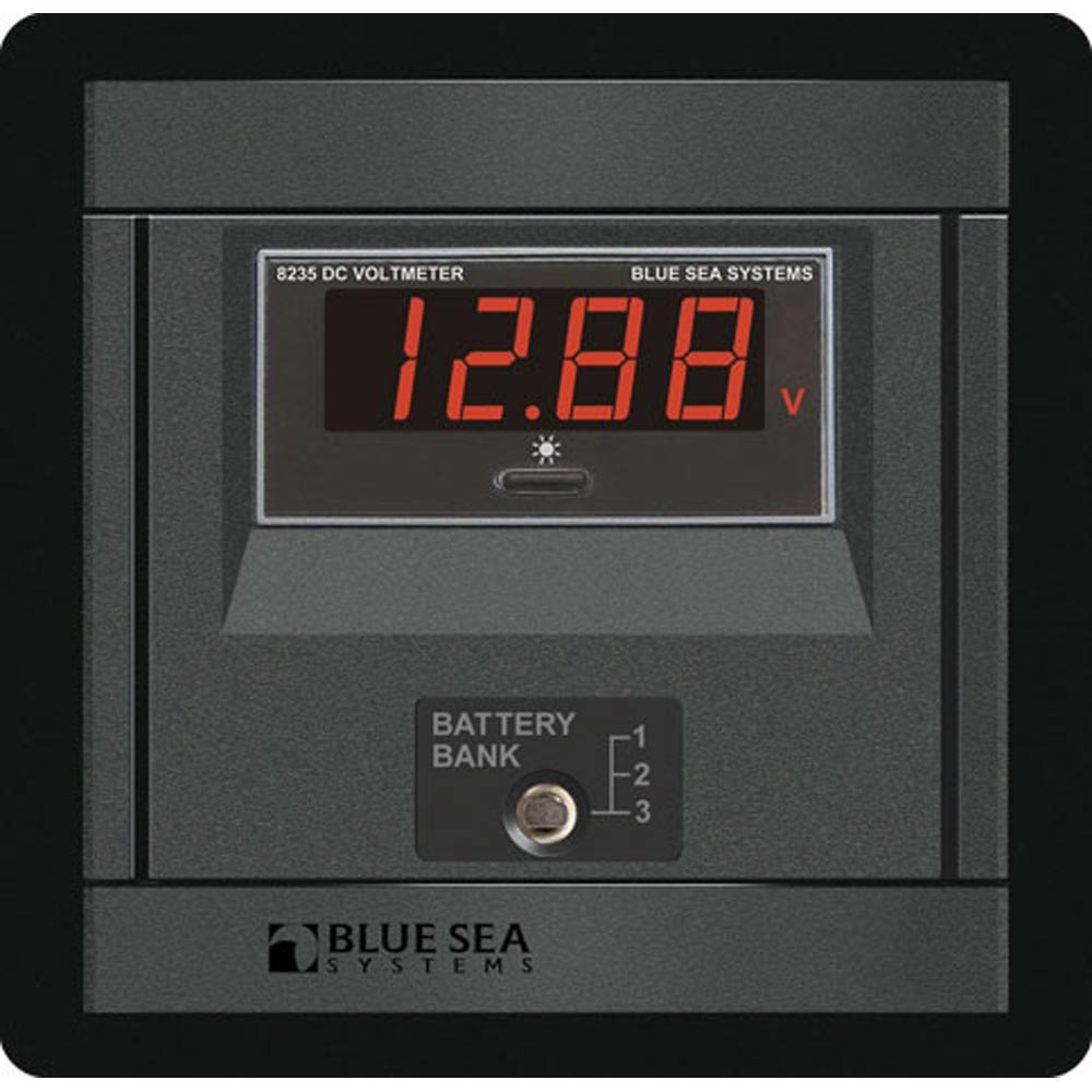 Blue Sea 1474 DC Digital Voltmeter Panel | SendIt Sailing