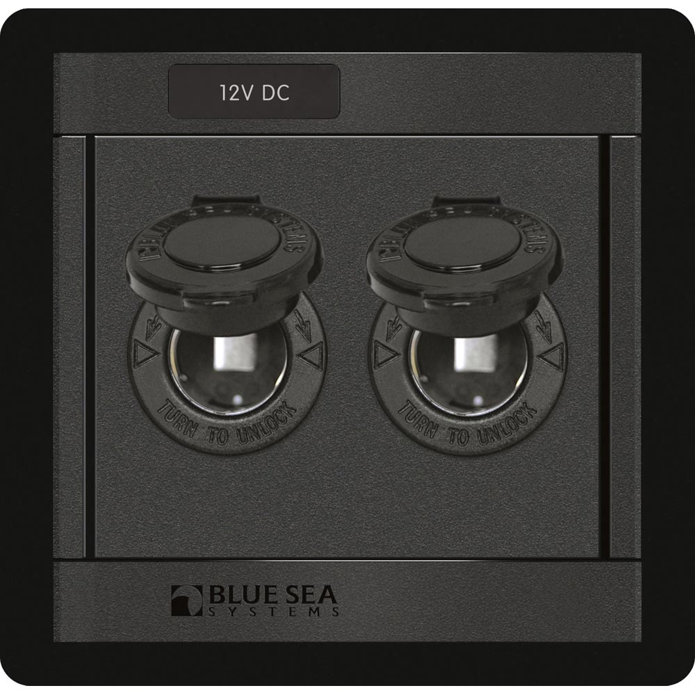 Blue Sea 1472 DC 12V Socket Panel | SendIt Sailing