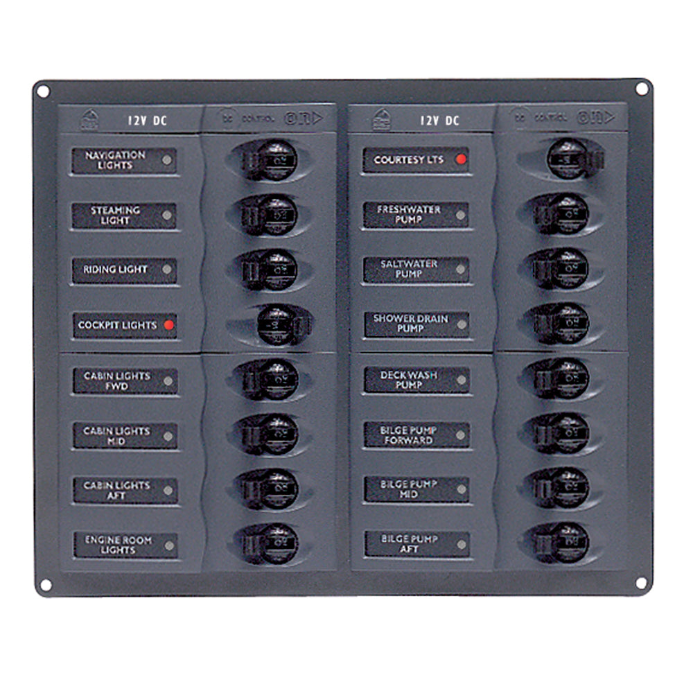 BEP DC Panel - 16-Way - No Meter | SendIt Sailing