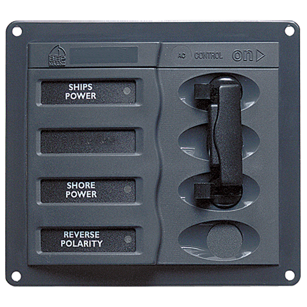 BEP AC Circuit Breaker Panel without Meters, 2DP AC230V Stainless Steel | SendIt Sailing