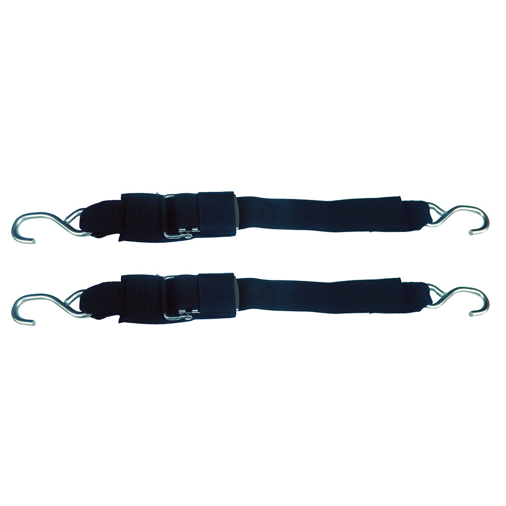 Rod Saver Stainless Steel Quick Release Transom Tie-Down - 2in x 6ft - Pair | SendIt Sailing