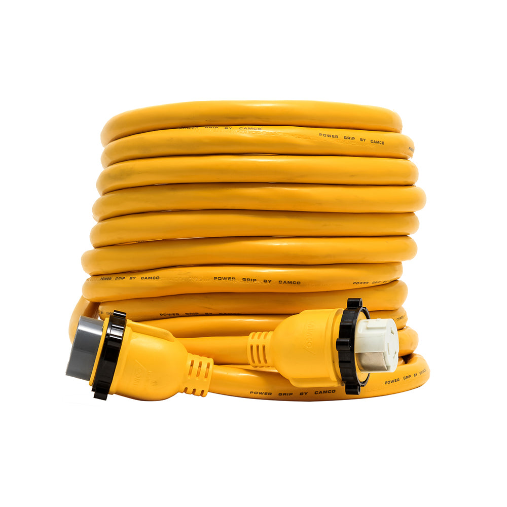 Camco 50 Amp Power Grip Marine Extension Cord - 50ft Male/Female Adapter | SendIt Sailing