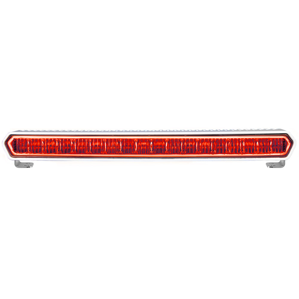 RIGID Industries SR-L Series Marine 20in White LED Lightbar - White Light with Red Halo | SendIt Sailing