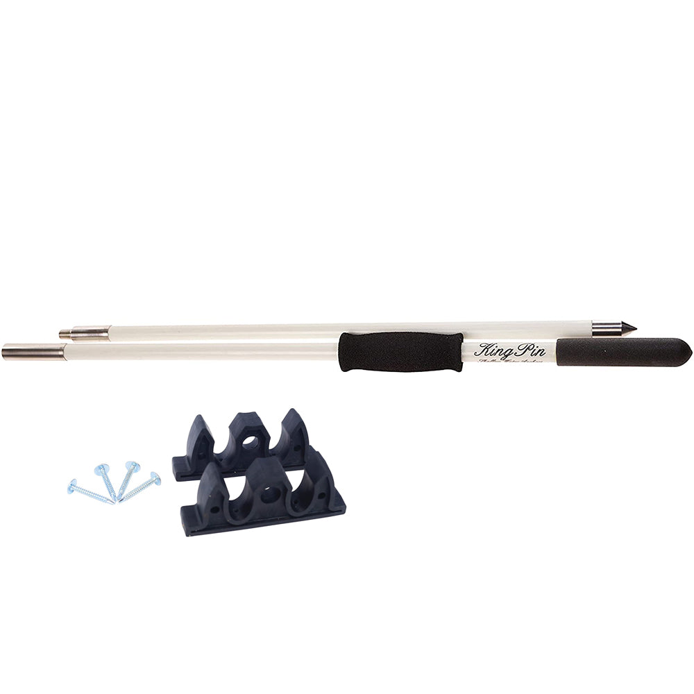 Panther 10ft King Pin Anchor Pole - 2-Piece - White | SendIt Sailing
