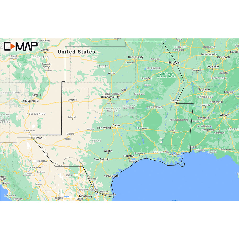 C-MAP M-NA-Y215-MS US Lakes South Central REVEAL Inland Chart | SendIt Sailing