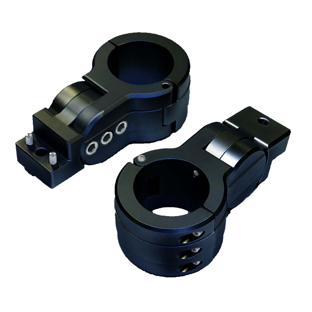 PTM Edge Board Rack Mounts - 2.5in Pipe Clamp - Black | SendIt Sailing