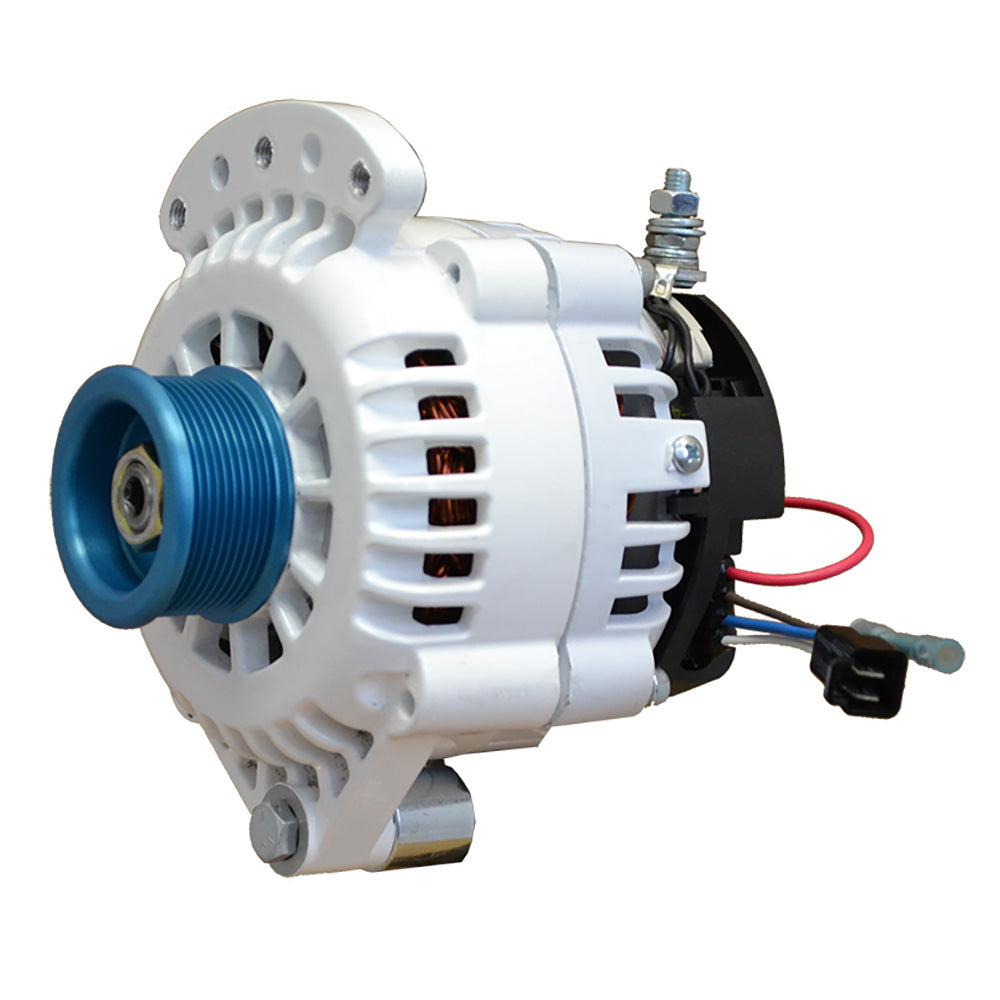 Balmar Alternator 120 AMP 12V 1-2in Single Foot Spindle Mount J10 Pulley with Isolated Ground | SendIt Sailing