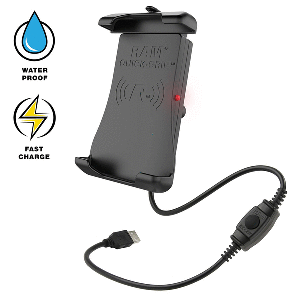 RAM Mount RAM Quick-Grip 15W Waterproof Wireless Charging Holder with Ball | SendIt Sailing