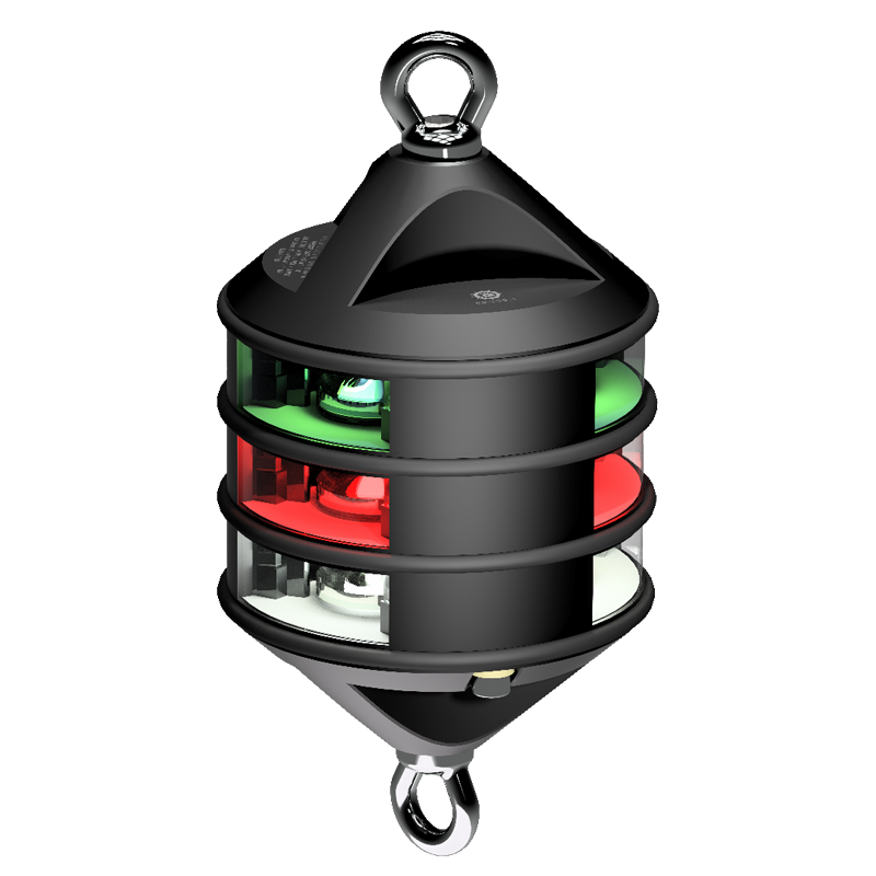 Lopolight 3nm 360 Degree White/Red/Green Hoist Black | SendIt Sailing
