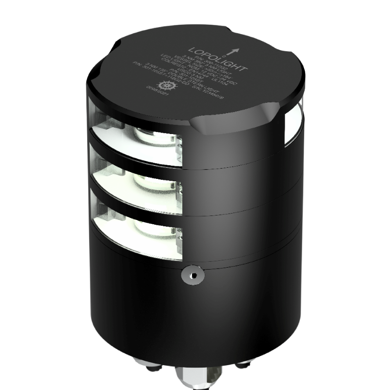 Lopolight 3nm Double Stern + Single Anchor Black Cable Down | SendIt Sailing